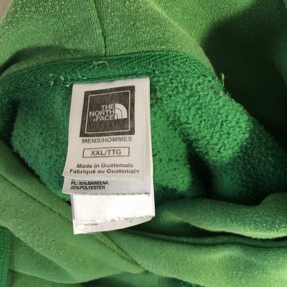 NORTH FACE Sweatshirt Hoodie Green Graphic Mens Drawstring XXL 2XL - Picture 6 of 10